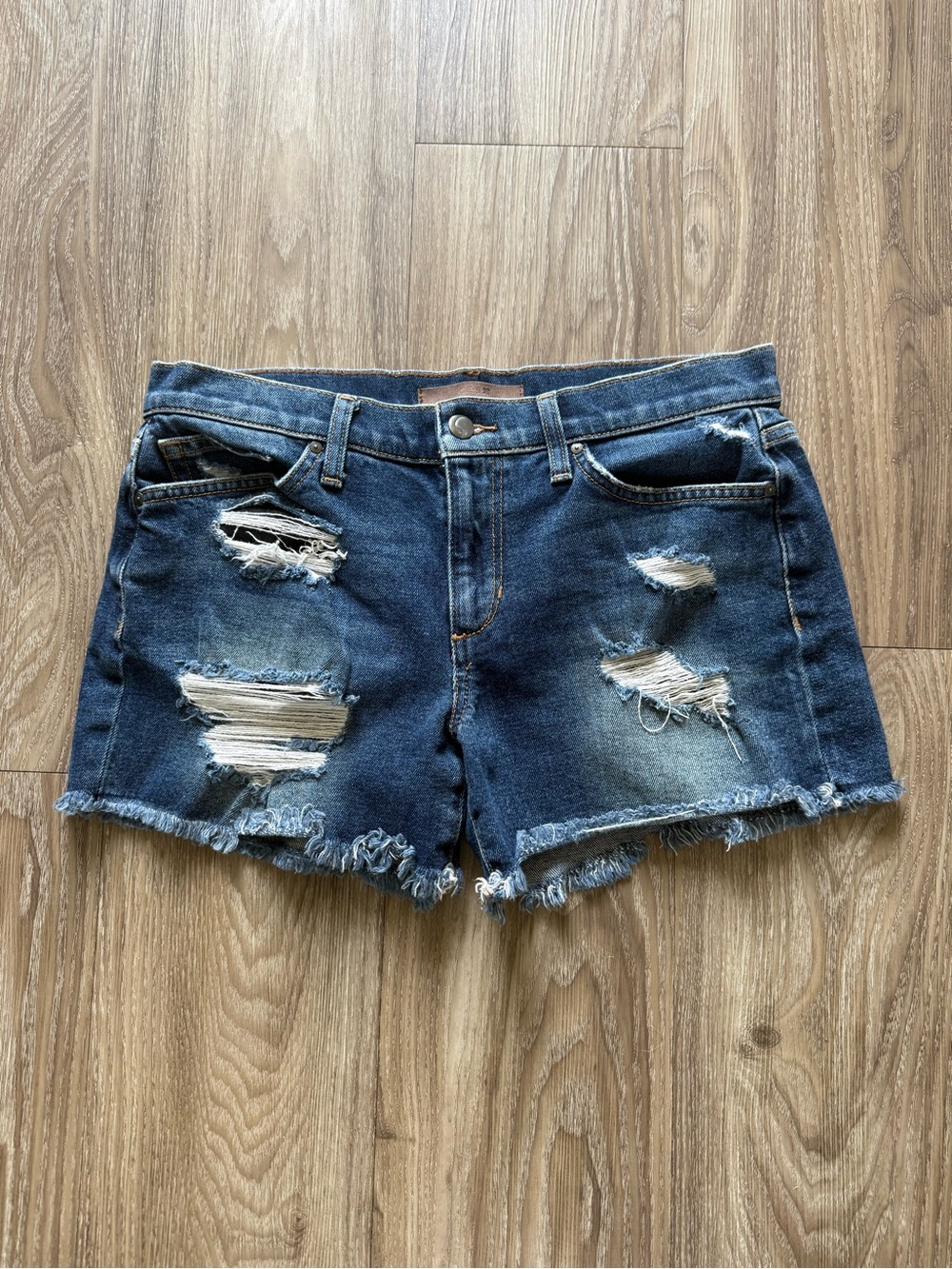 Joe's Jeans Distressed Blue Denim Cutoff Shorts -Size 28